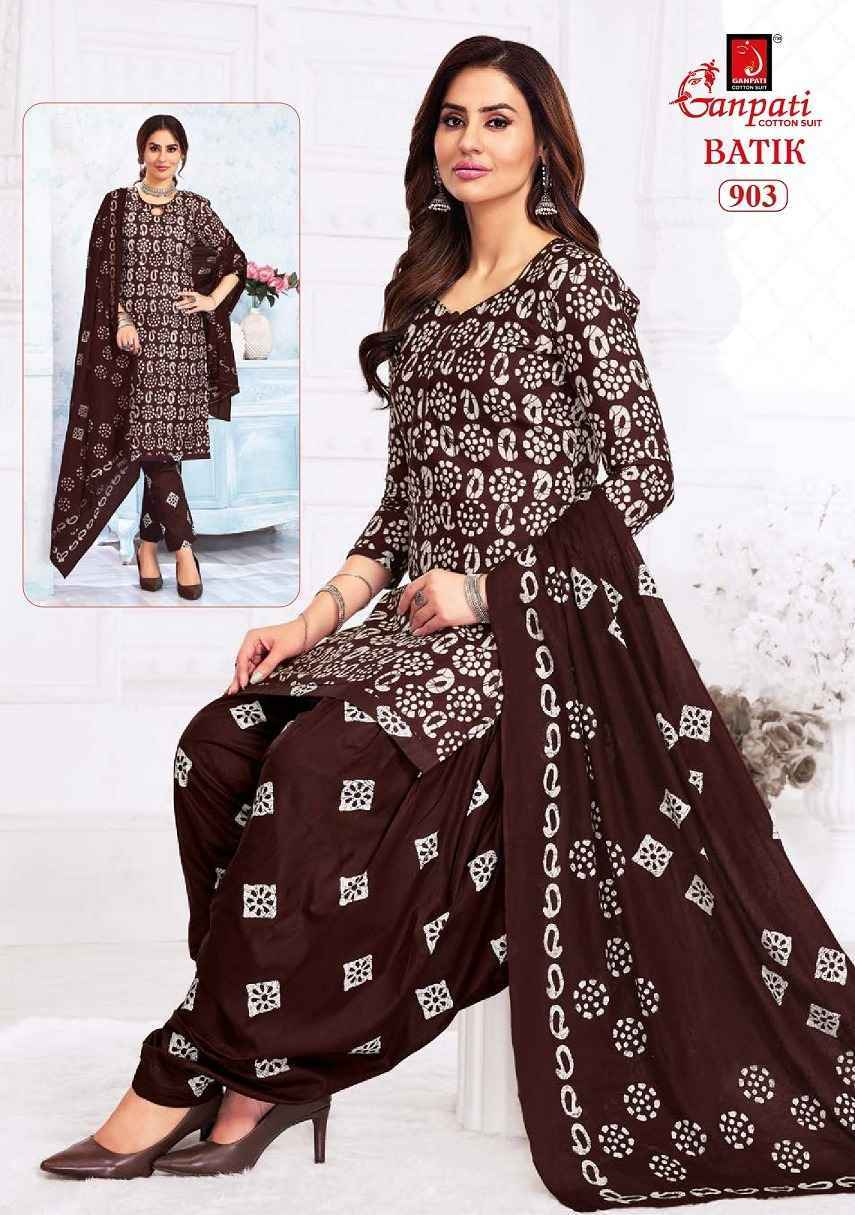 Ganpati Batik Vol-9 Cotton Dress Material (15 pcs Catalogue)