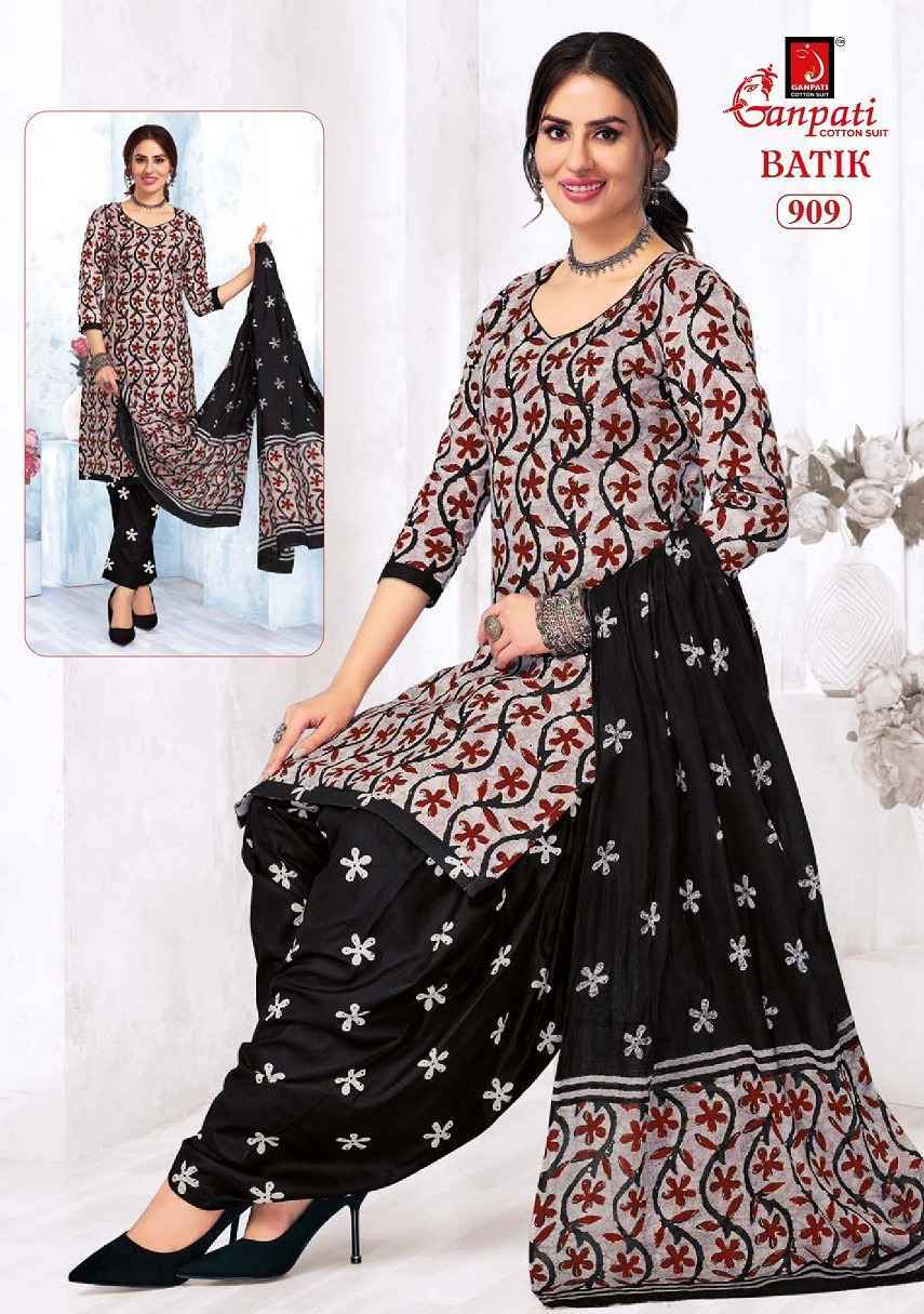 Ganpati Batik Vol-9 Cotton Dress Material (15 pcs Catalogue)