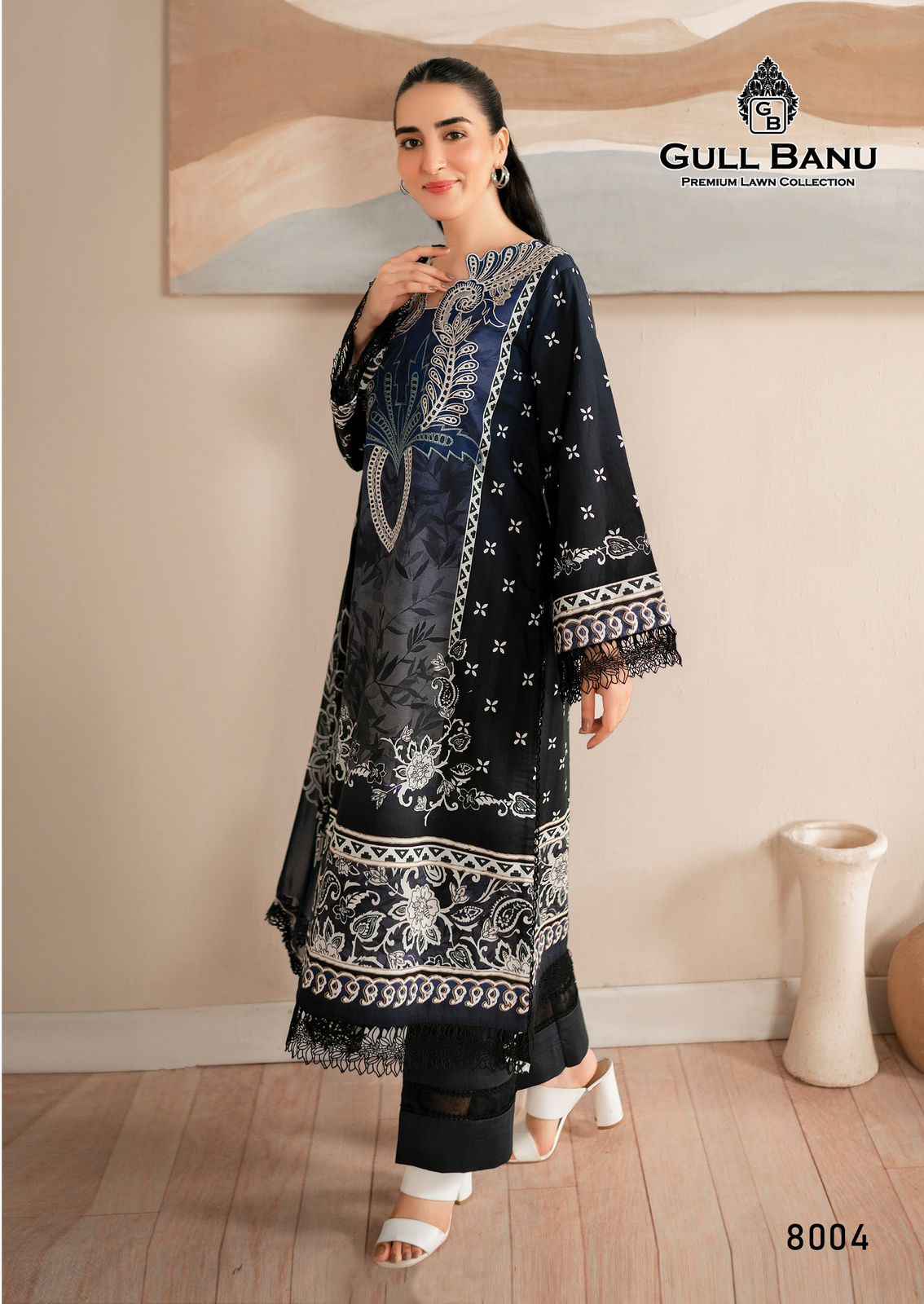Gull Aahmed Gull Banu Vol-8 Lawn Cotton Dress Material (6 pcs Catalogue)