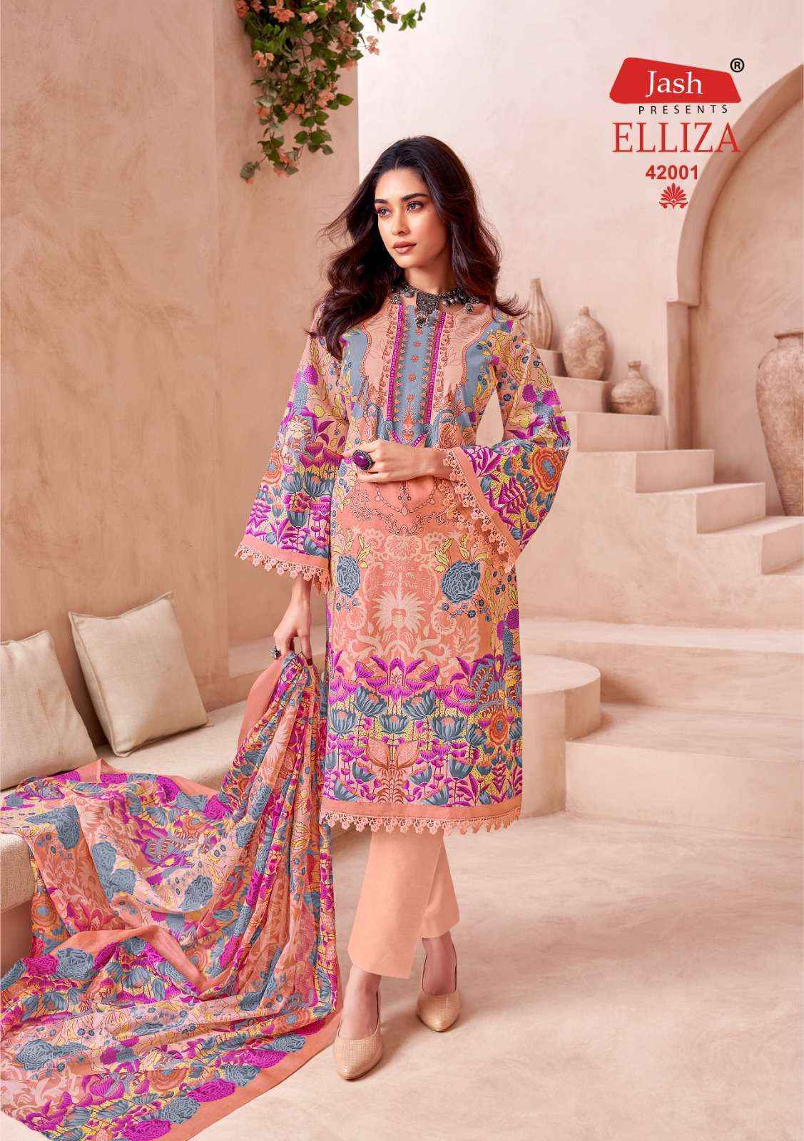 Jash Elliza Vol-42 Cotton Dress Material (10 pcs Catalogue)