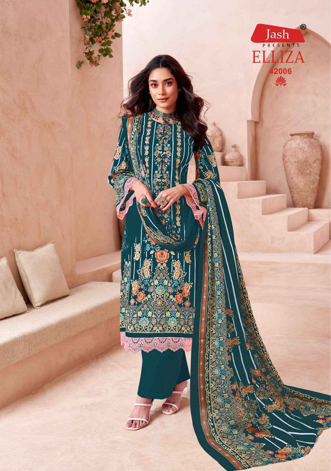 Jash Elliza Vol-42 Cotton Dress Material (10 pcs Catalogue)