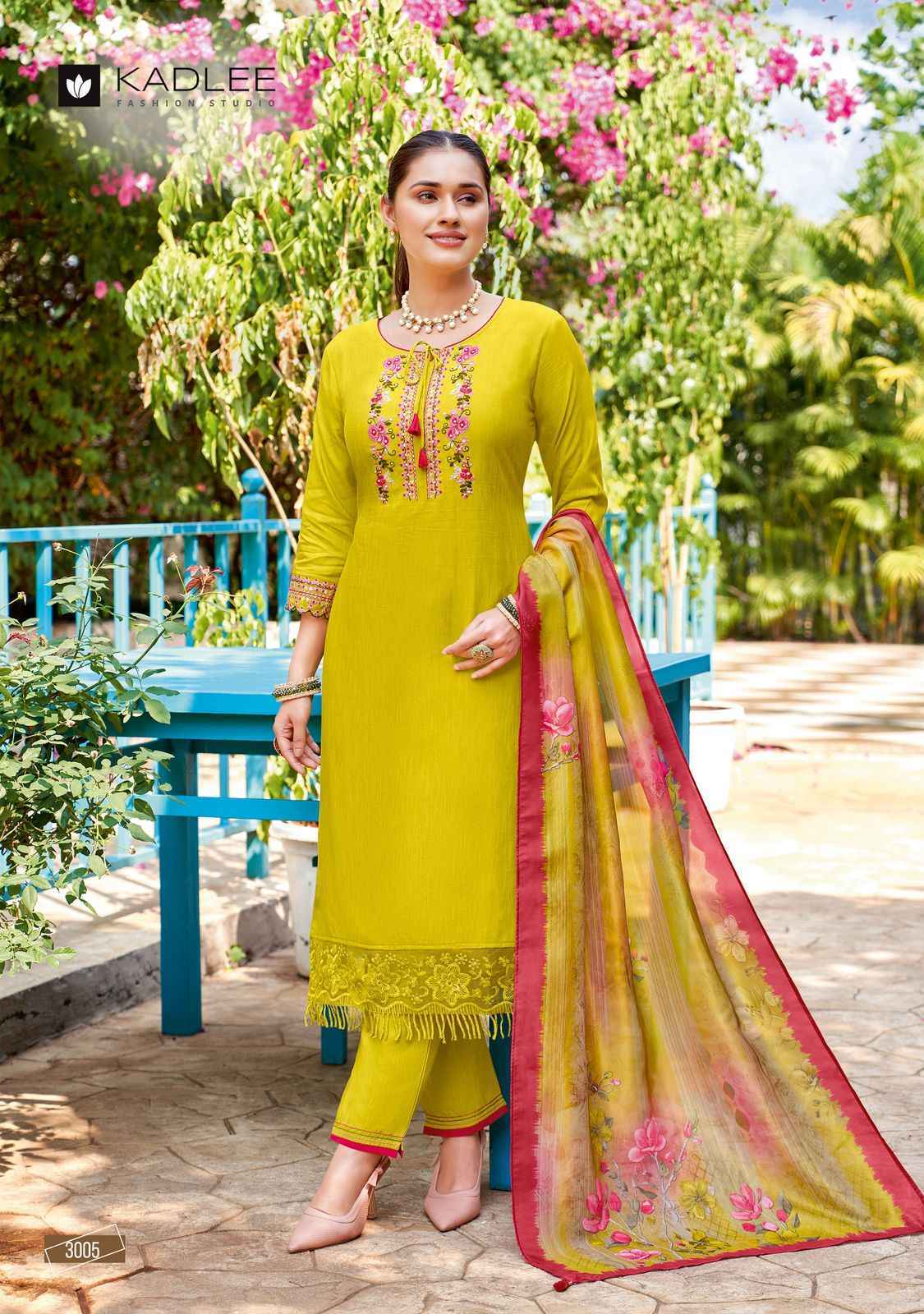 Kadlee Chunari Rayon Readymade Suit (5 pcs Catalogue)