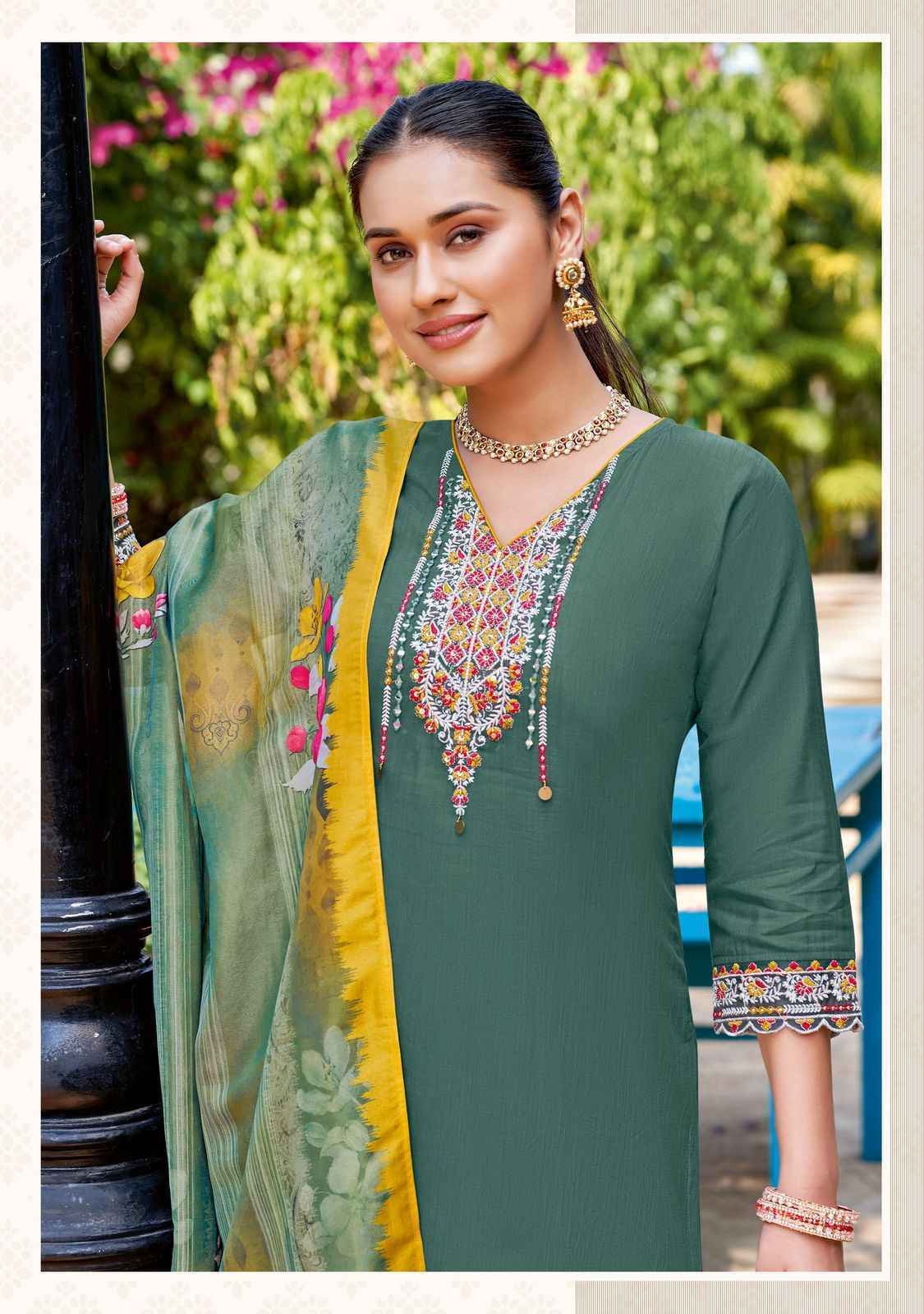 Kadlee Chunari Rayon Readymade Suit (5 pcs Catalogue)