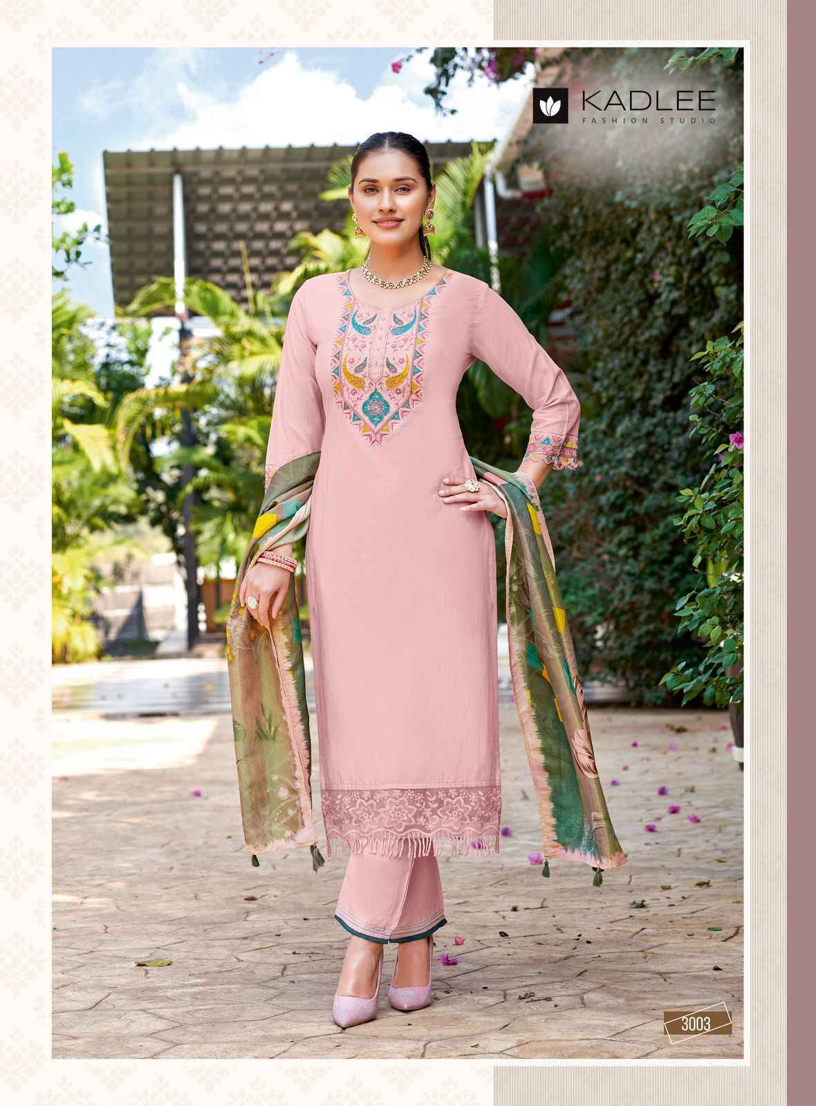 Kadlee Chunari Rayon Readymade Suit (5 pcs Catalogue)