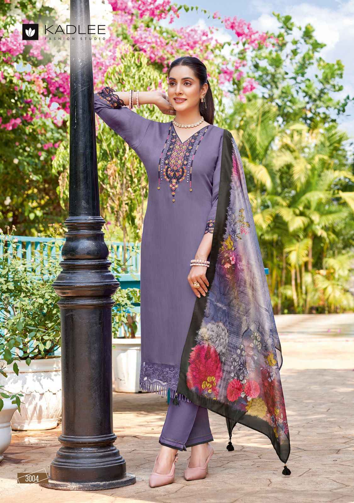 Kadlee Chunari Rayon Readymade Suit (5 pcs Catalogue)