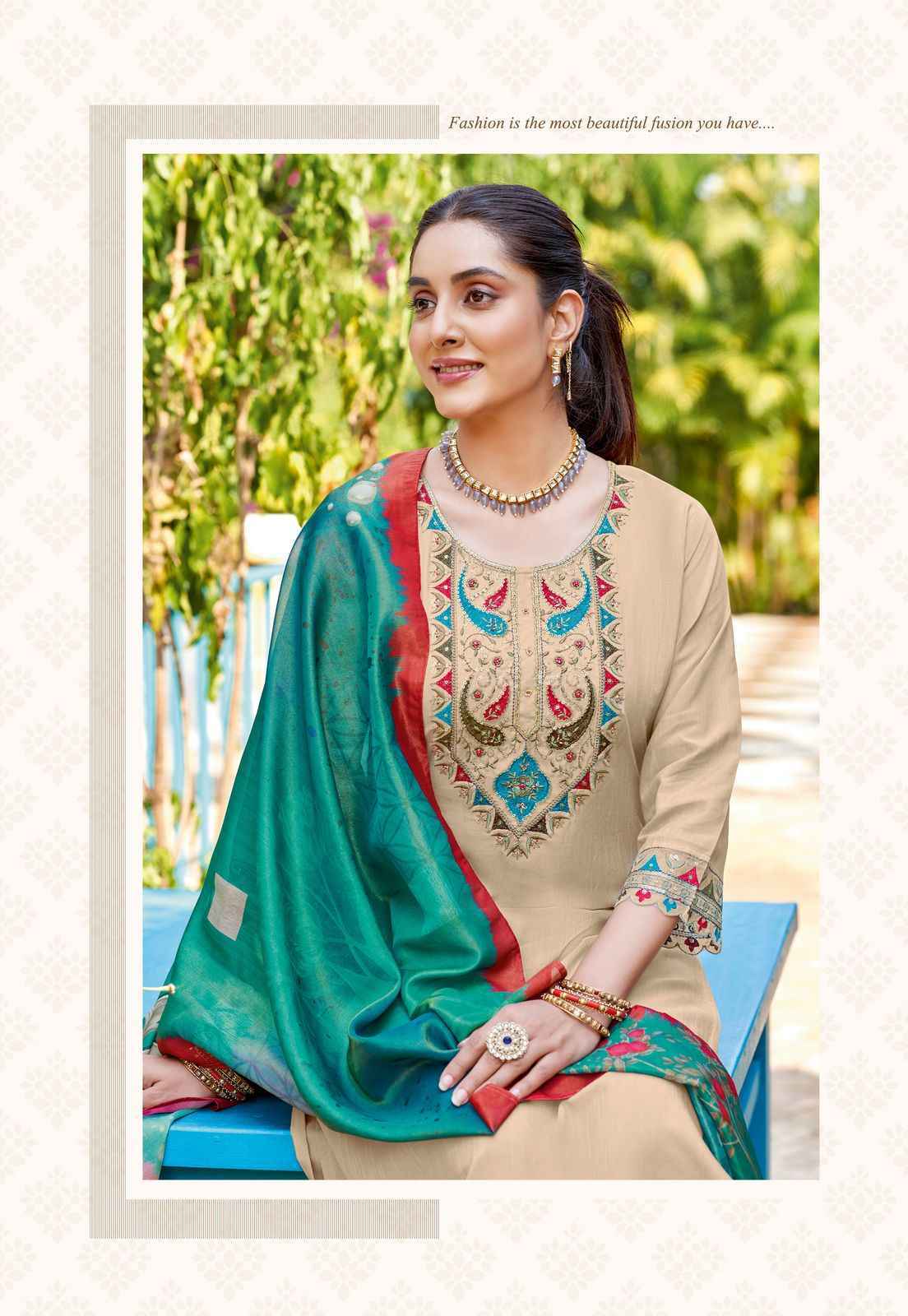 Kadlee Chunari Rayon Readymade Suit (5 pcs Catalogue)