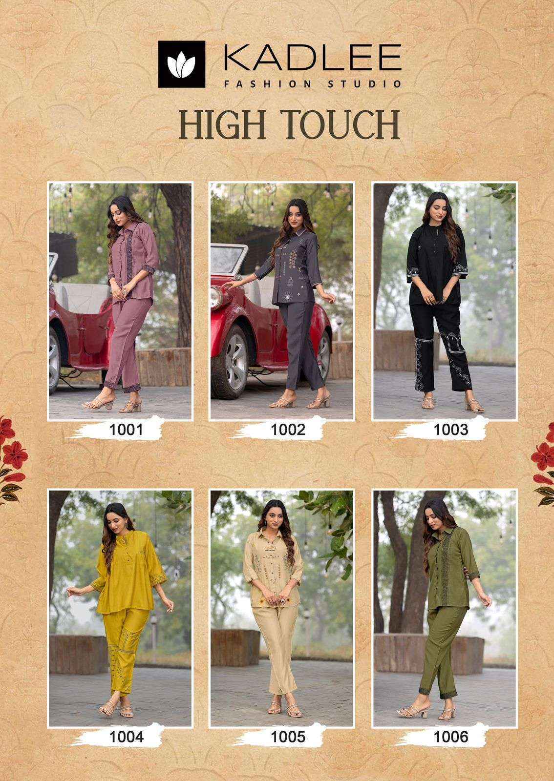 Kadlee High Touch Viscouse Co ord Set (6 pcs Catalogue)