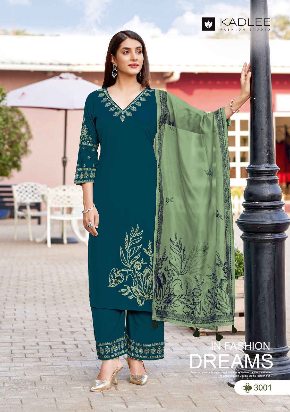 Kadlee Kamyaa Rayon Readymade Suit (6 pcs Catalogue)