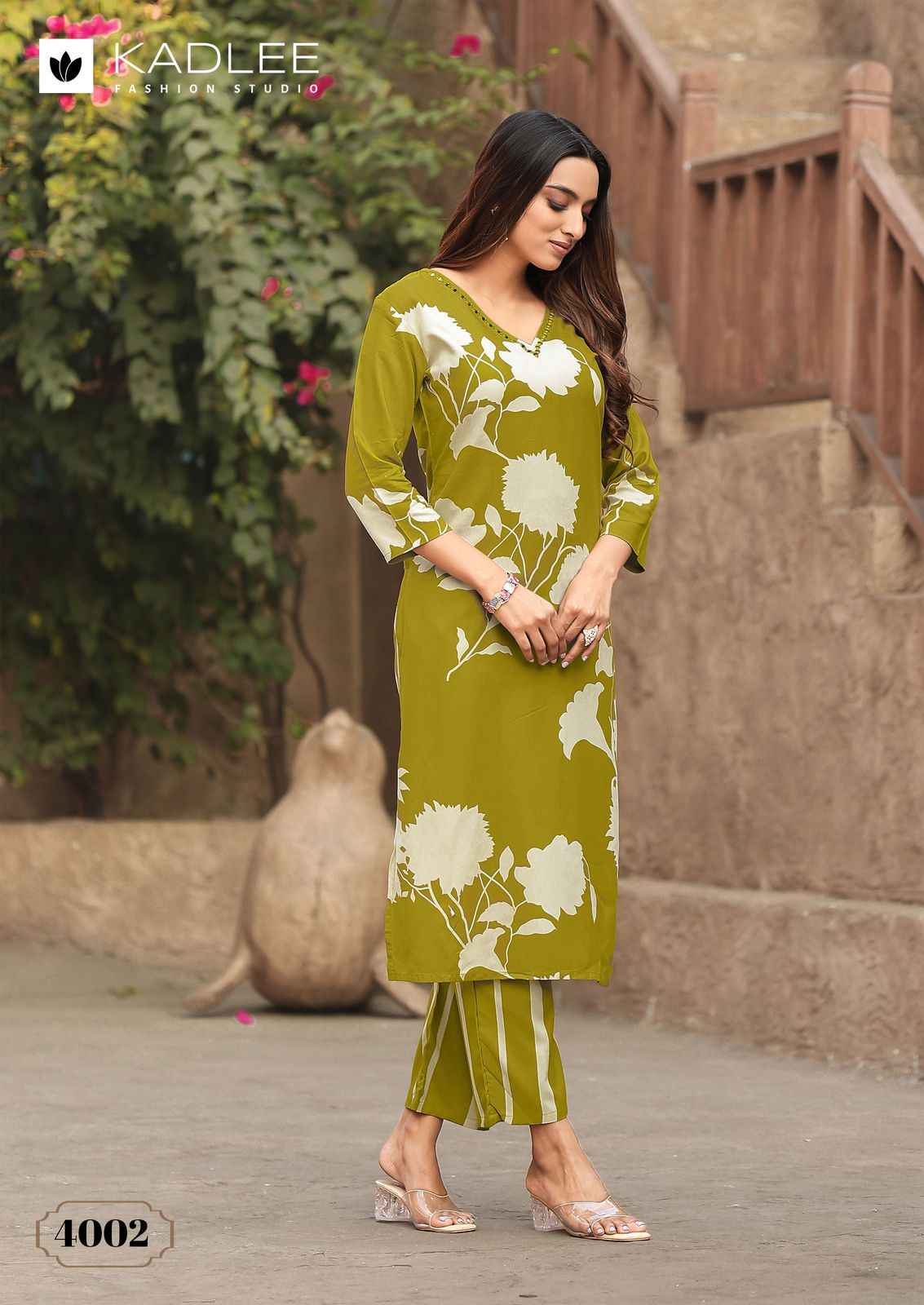 Kadlee Rangoli Rayon Printed Kurti With Bottom (6 pcs Catalogue)