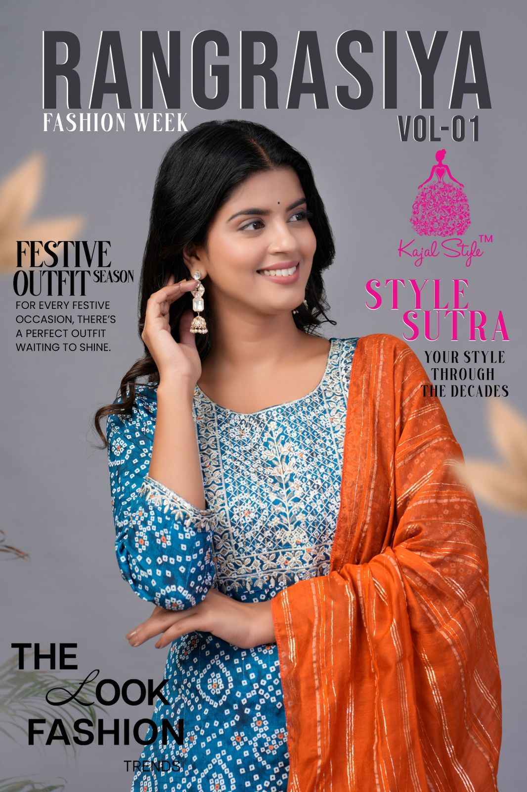 Kajal Style Rangrasiya Vol-1 Silk Readymade Suit (8 pcs Catalogue)