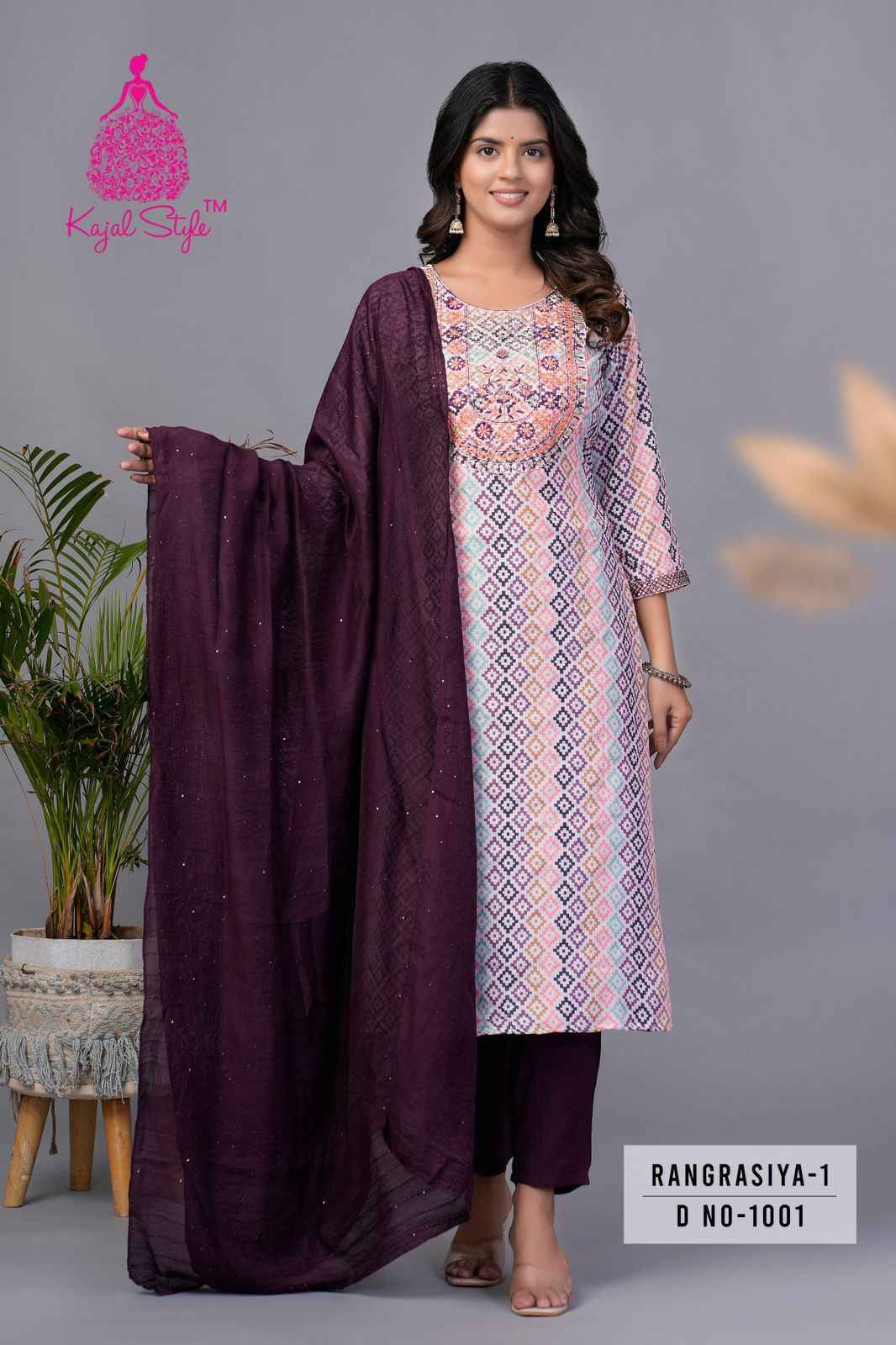 Kajal Style Rangrasiya Vol-1 Silk Readymade Suit (8 pcs Catalogue)