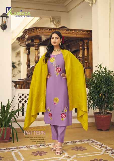 Karissa Inaya Viscouse Readymade Suit (4 pcs Catalogue)