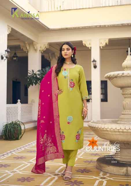 Karissa Inaya Viscouse Readymade Suit (4 pcs Catalogue)