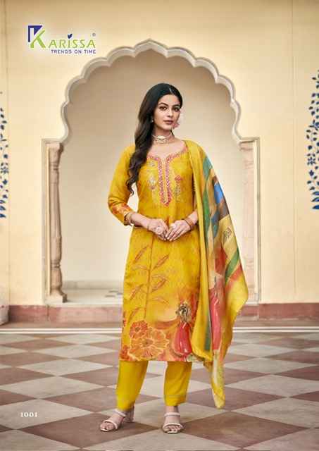 Karissa Nisha Viscose Simmar Readymade Suit (4 pcs Catalogue)