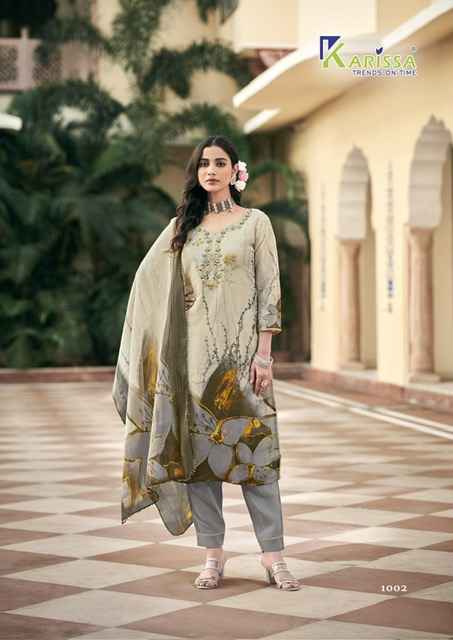 Karissa Nisha Viscose Simmar Readymade Suit (4 pcs Catalogue)