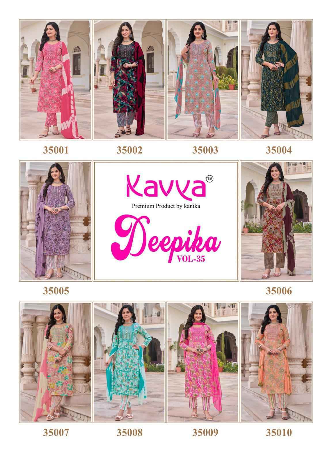 Kavya Deepika Vol-35 Capsule Readymade Suit (10 pcs Catalogue)