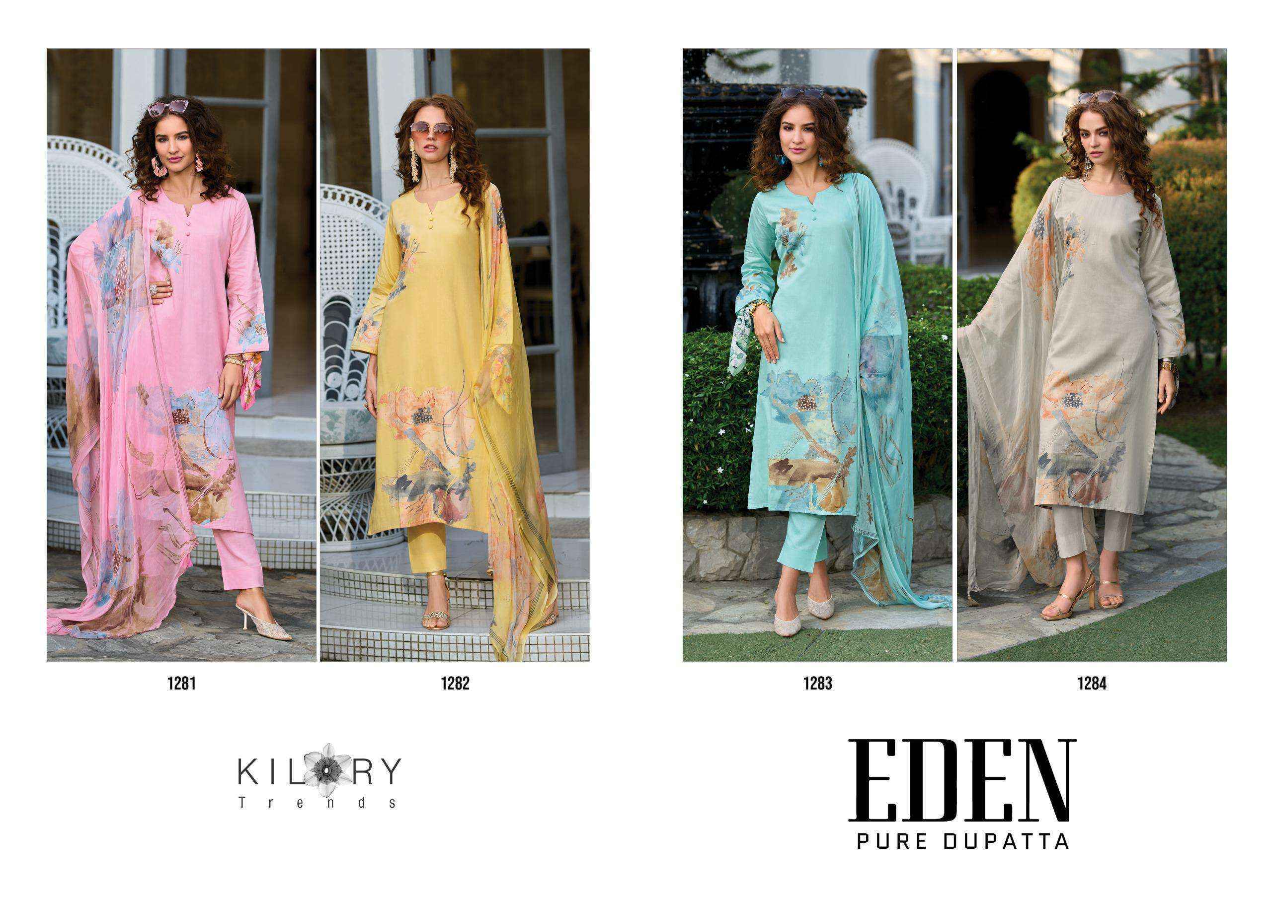 Kilory Trends Eden Jam Cotton Dress Material 4 pcs Catalogue