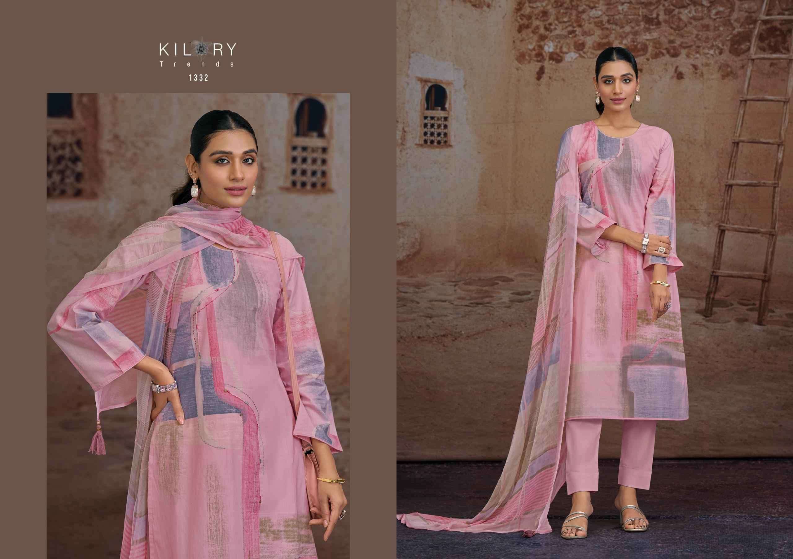 Kilory Trends Ruwaa Cotton Dress Material (4 pcs Catalogue)