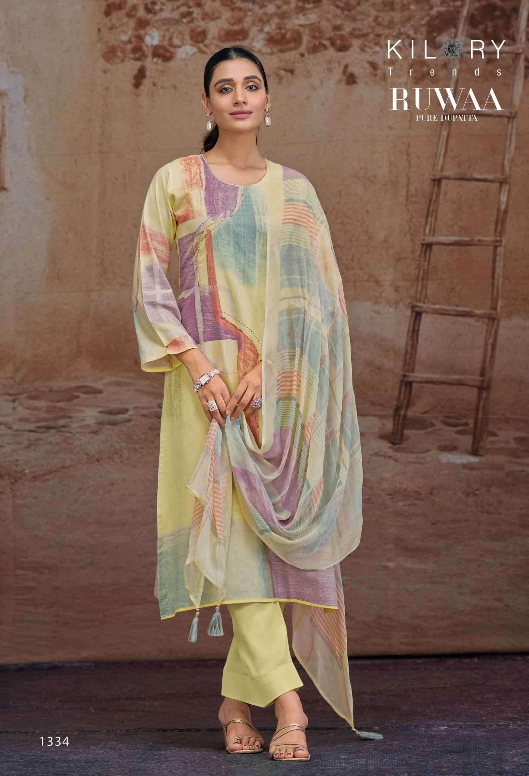Kilory Trends Ruwaa Cotton Dress Material (4 pcs Catalogue)