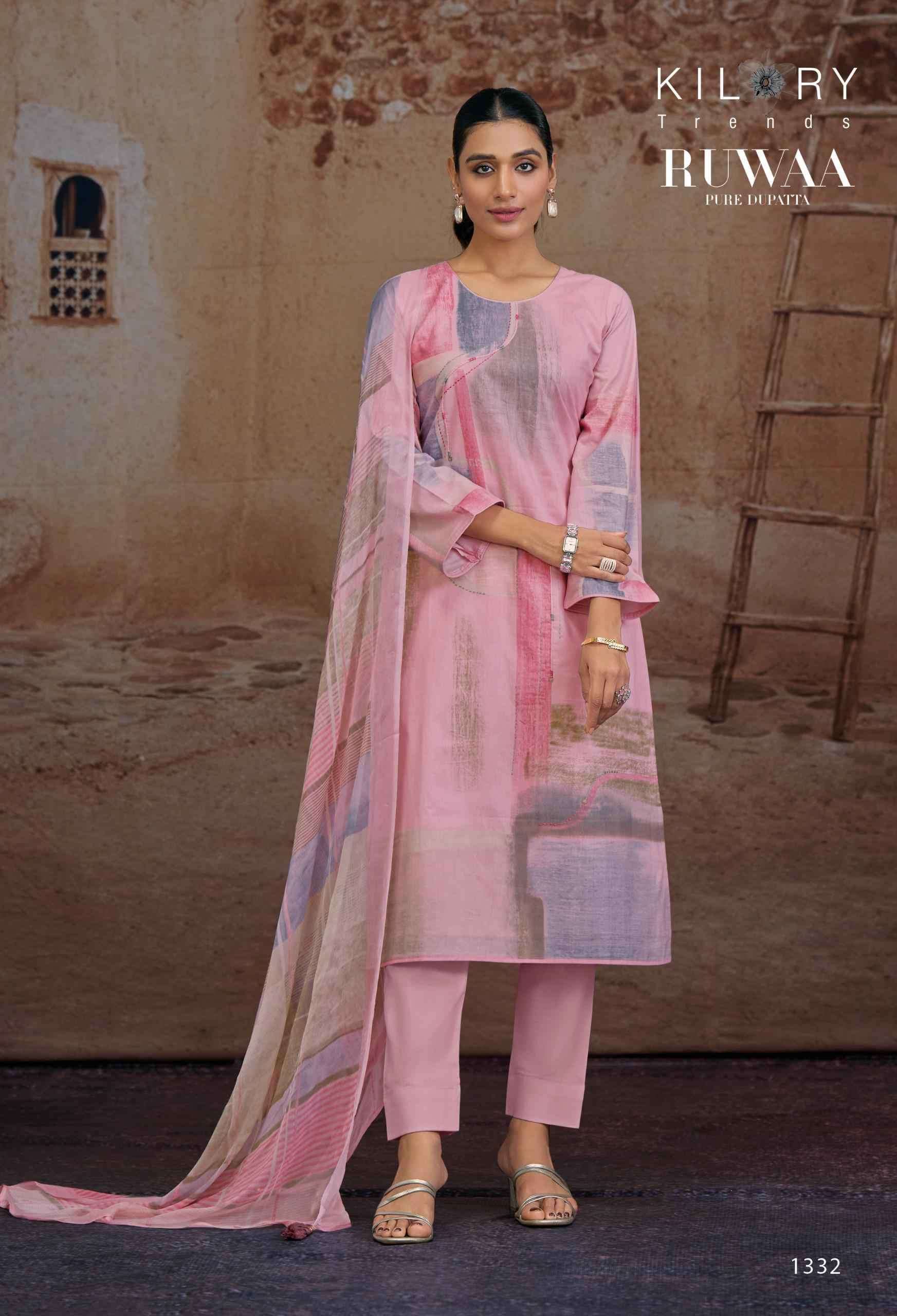 Kilory Trends Ruwaa Cotton Dress Material (4 pcs Catalogue)