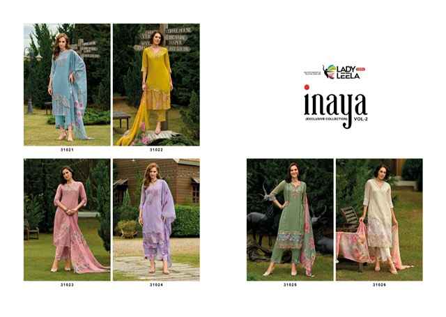 Lady Leela Inaya Vol-2 Organza Readymade Suit (6 pcs Catalogue)