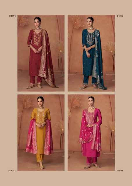 Lady Leela Shiddat Vol-4 Viscouse Rayon Dress Material (6 pcs Catalogue)