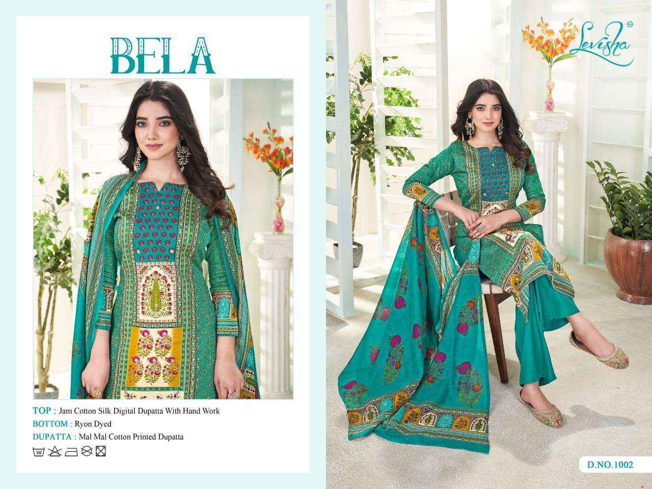 Levisha Bela Jam Cotton Dress Material (4 pcs Catalogue)