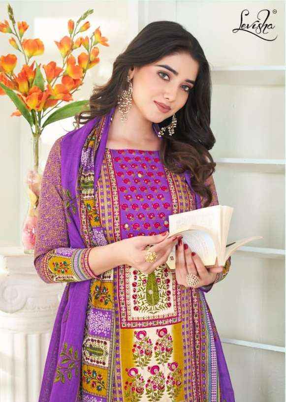 Levisha Bela Jam Cotton Dress Material (4 pcs Catalogue)
