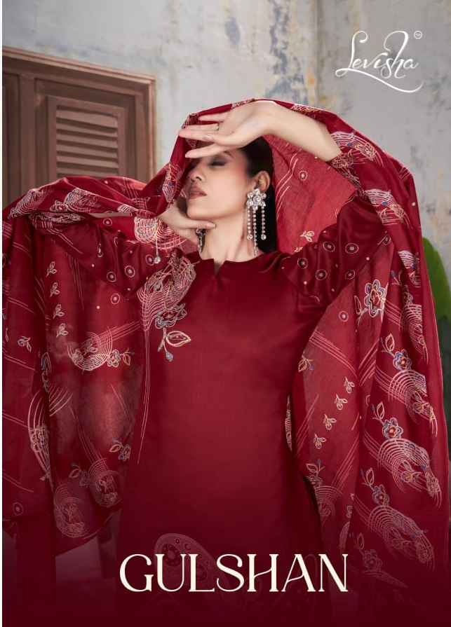 Levisha Gulshan Jam Cotton Dress Material (4 pcs Catalogue)