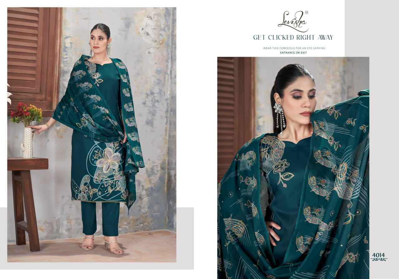 Levisha Gulshan Jam Cotton Dress Material (4 pcs Catalogue)