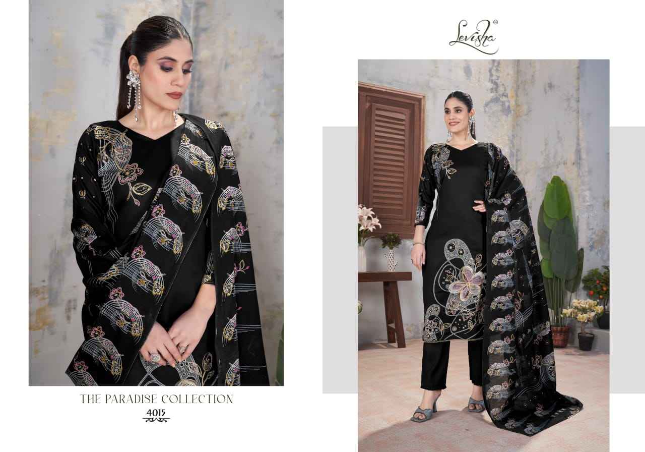 Levisha Gulshan Jam Cotton Dress Material (4 pcs Catalogue)