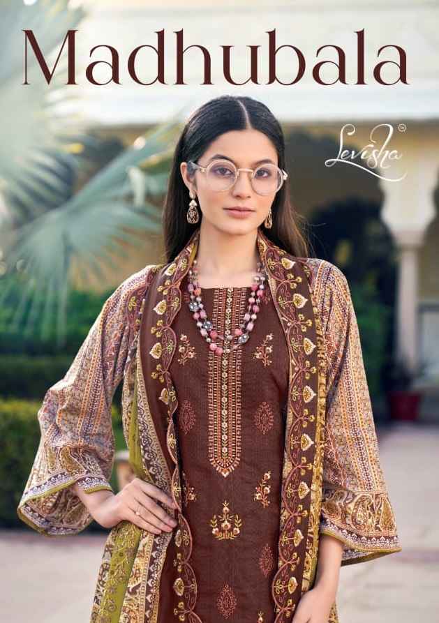 Levisha Madhubala Cambric Cotton Dress Material (8 pcs Catalogue)