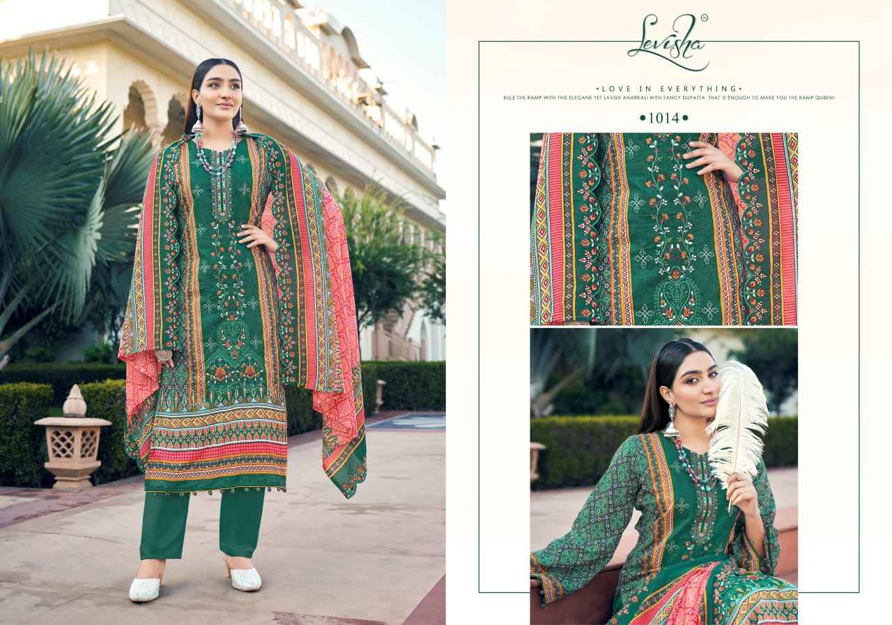 Levisha Madhubala Cambric Cotton Dress Material (8 pcs Catalogue)