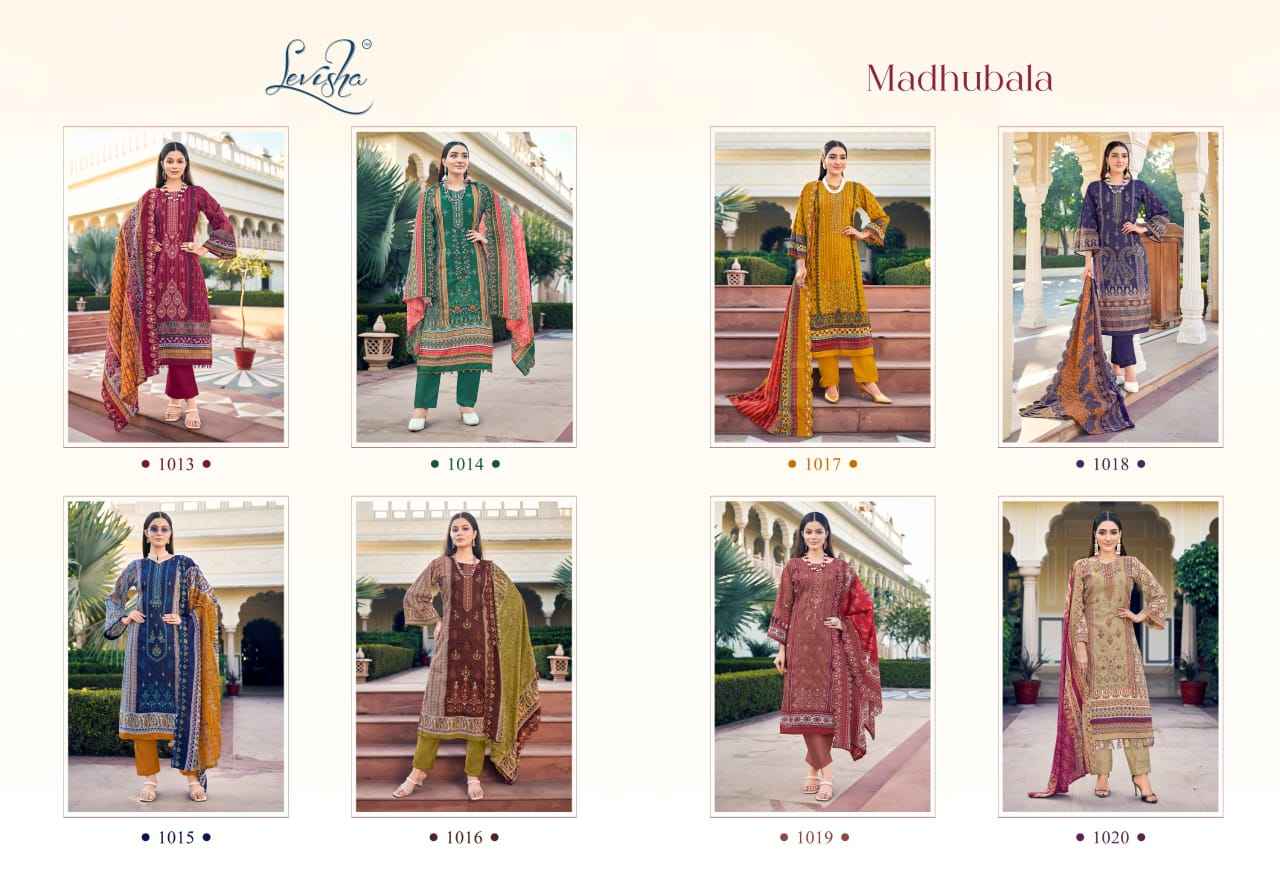 Levisha Madhubala Cambric Cotton Dress Material (8 pcs Catalogue)