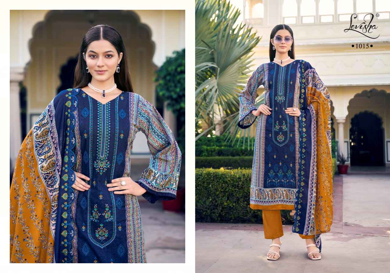 Levisha Madhubala Cambric Cotton Dress Material (8 pcs Catalogue)