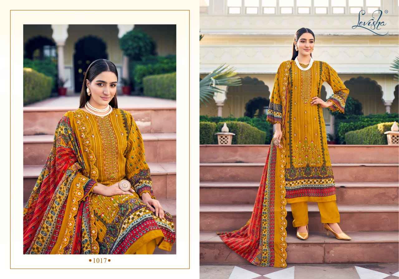 Levisha Madhubala Cambric Cotton Dress Material (8 pcs Catalogue)