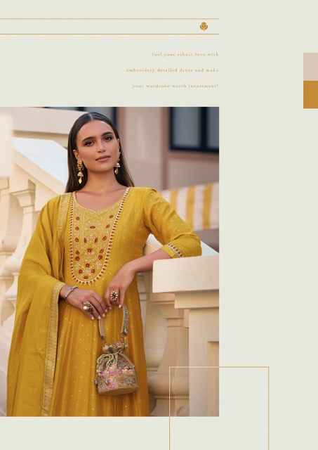 Lily & Lali Anarkali Vichitra Silk Readymade Suit (6 pcs Catalogue)