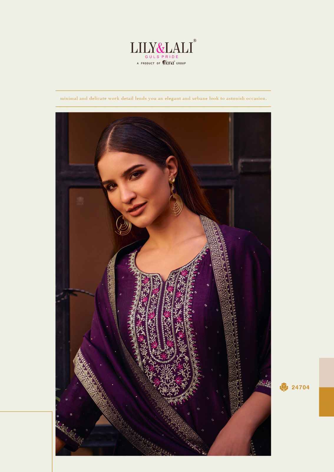 Lily & Lali Anarkali Vichitra Silk Readymade Suit (6 pcs Catalogue)