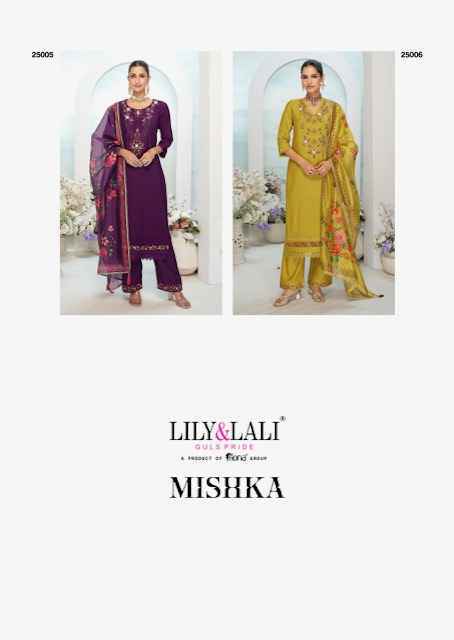 Lily & Lali Mishka Viscouse Silk Readymade Suit (6 pcs Catalogue)