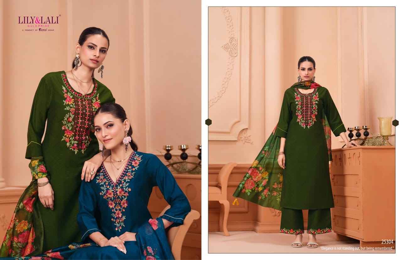 Lily & Lali Monalisa Vol-6 Viscouse Readymade Suit (6 pcs Catalogue)