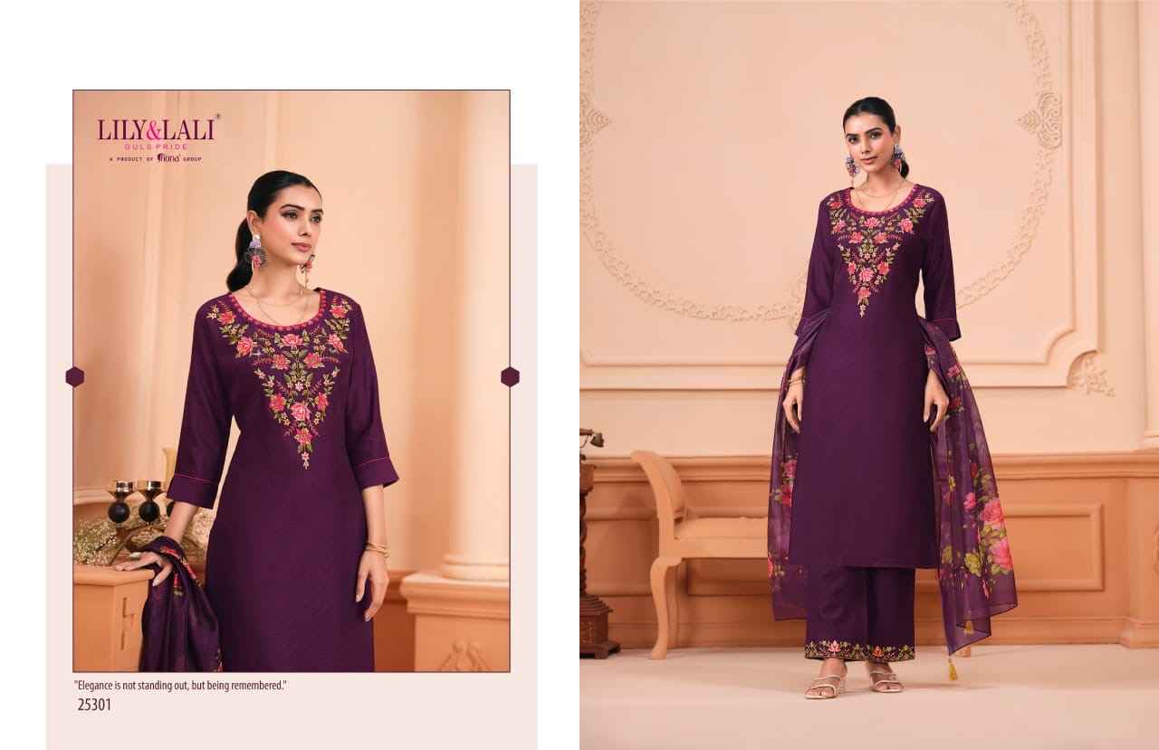 Lily & Lali Monalisa Vol-6 Viscouse Readymade Suit (6 pcs Catalogue)