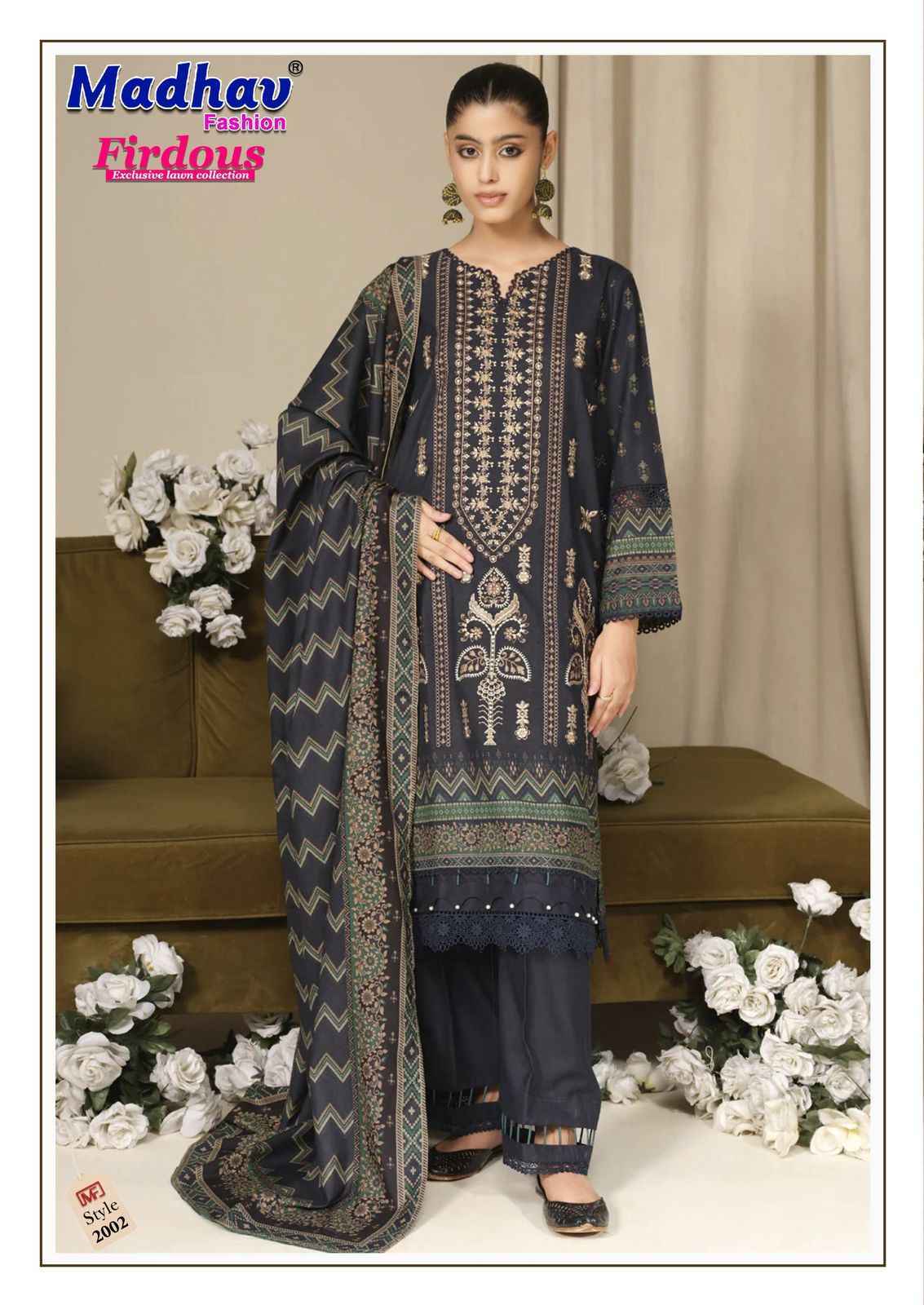 Madhav Fashion Firdous Vol-2 Cotton Dress Material (6 pcs Catalogue)