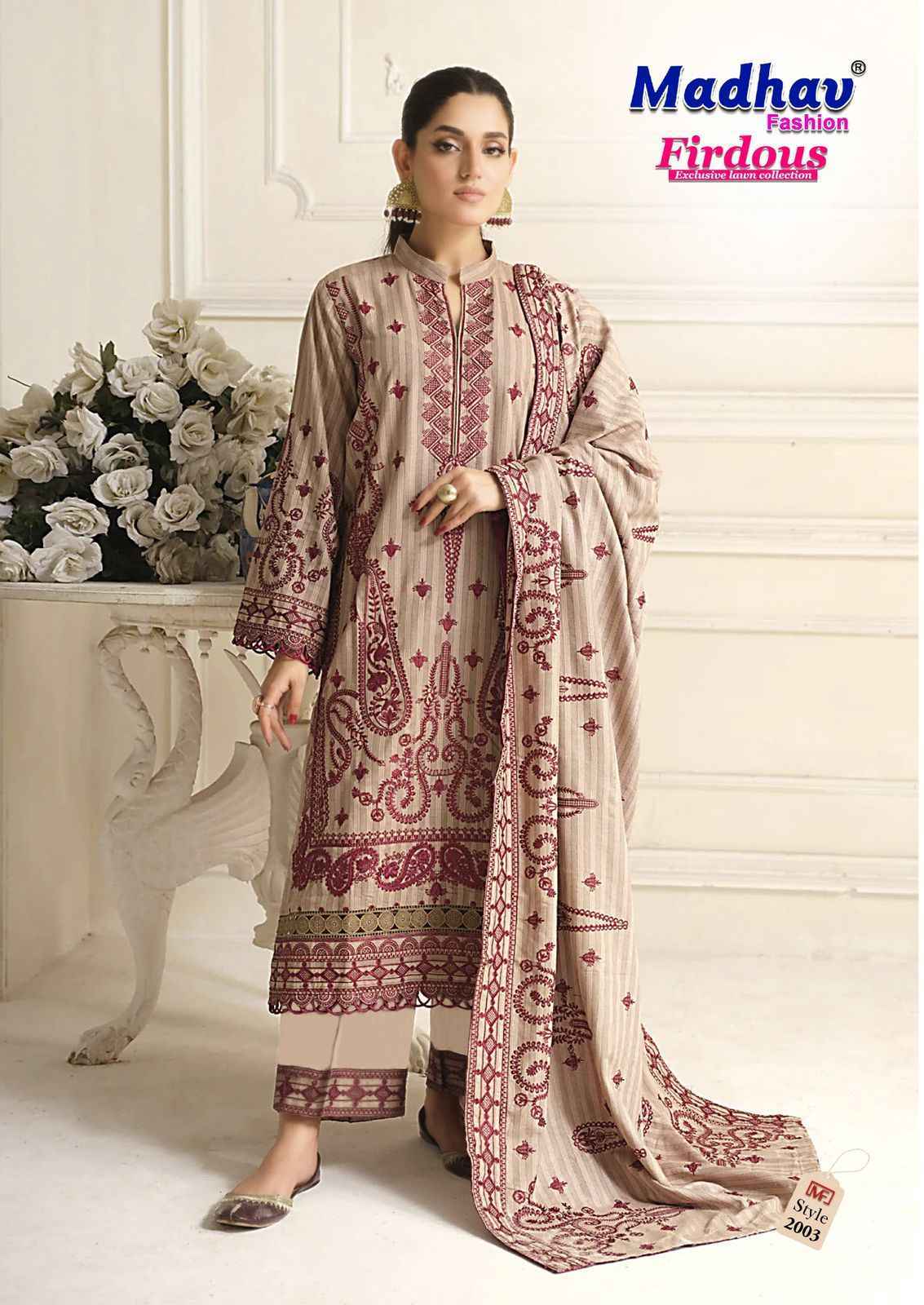 Madhav Fashion Firdous Vol-2 Cotton Dress Material (6 pcs Catalogue)
