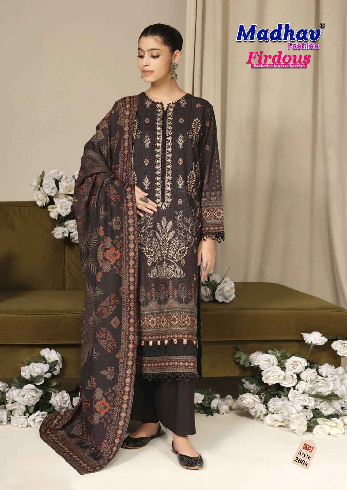 Madhav Fashion Firdous Vol-2 Cotton Dress Material (6 pcs Catalogue)