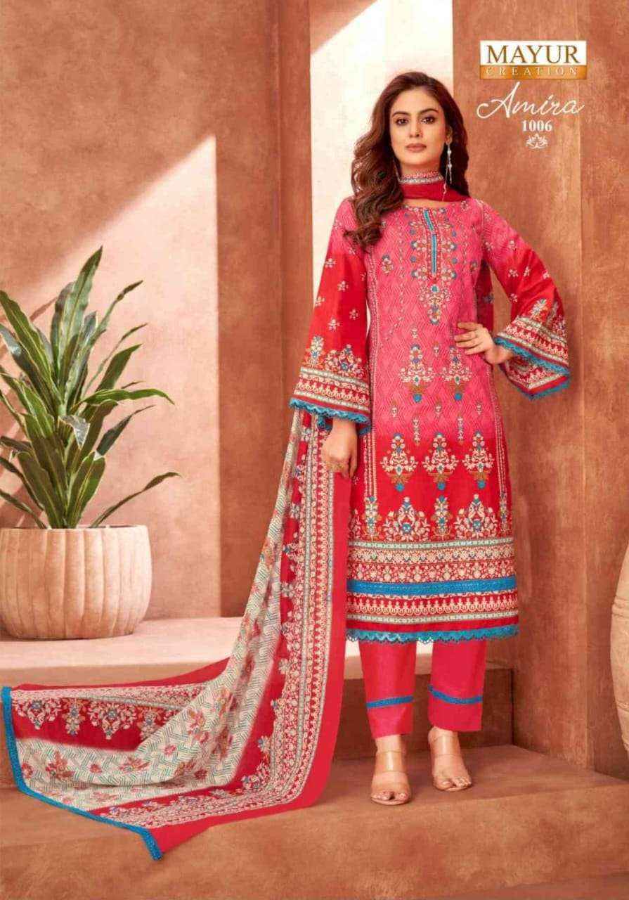 Mayur Creation Amira Vol-1 Cotton Dress Material (8 pcs Catalogue)