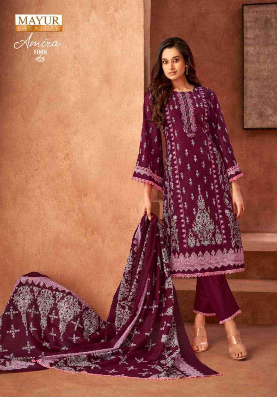 Mayur Creation Amira Vol-1 Cotton Dress Material (8 pcs Catalogue)
