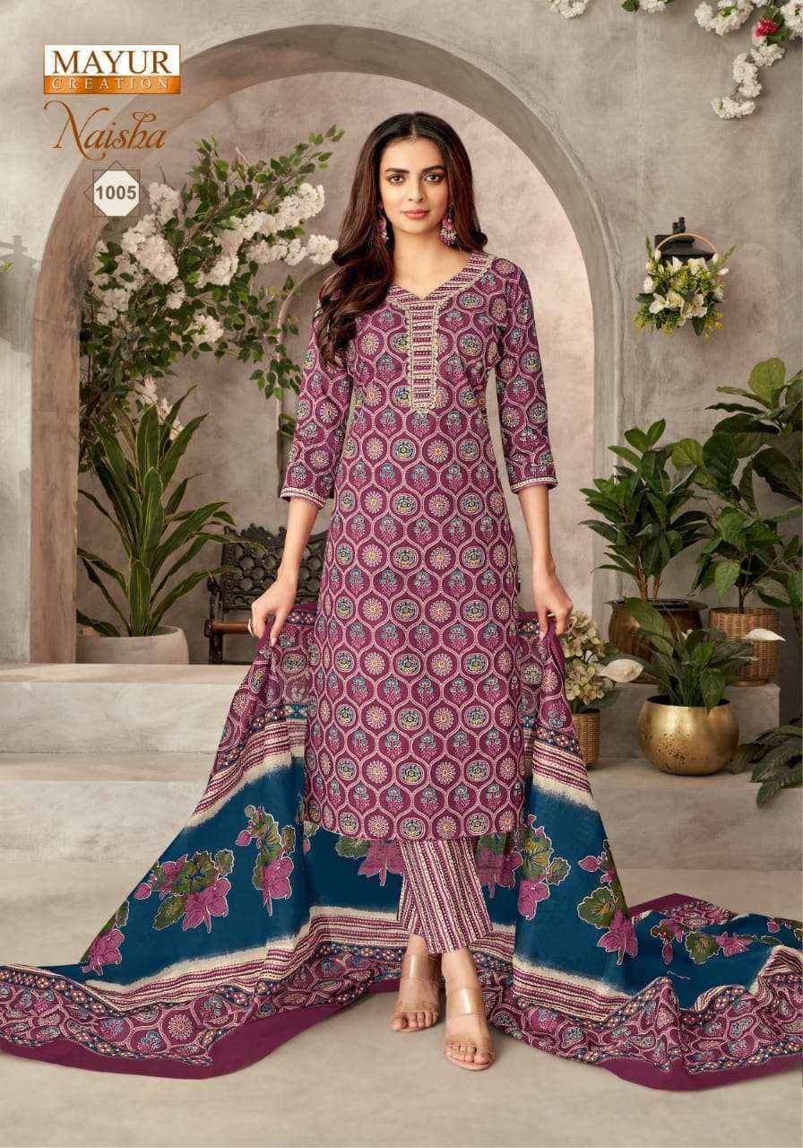 Mayur Creation Naisha Vol-1 Cotton Dress Material (10 pcs Catalogue)