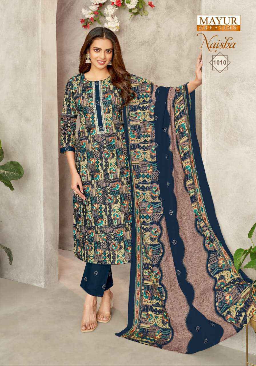 Mayur Creation Naisha Vol-1 Cotton Dress Material (10 pcs Catalogue)