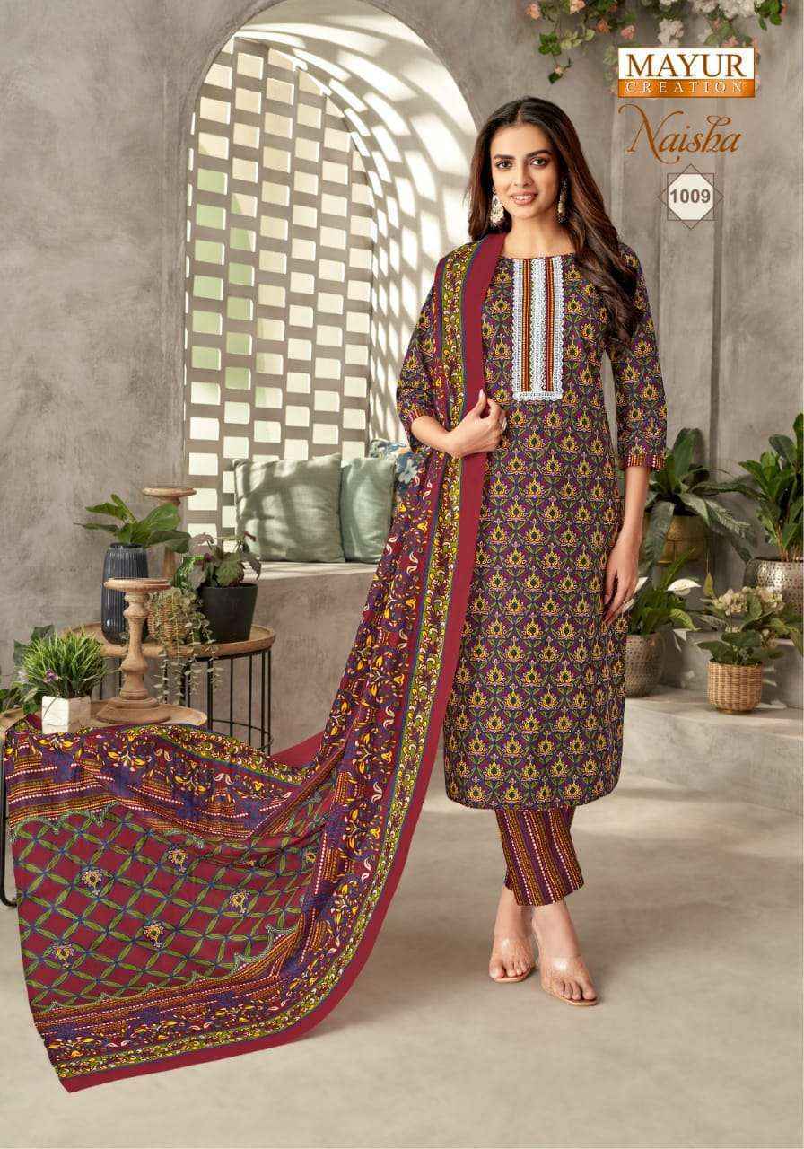 Mayur Creation Naisha Vol-1 Cotton Dress Material (10 pcs Catalogue)