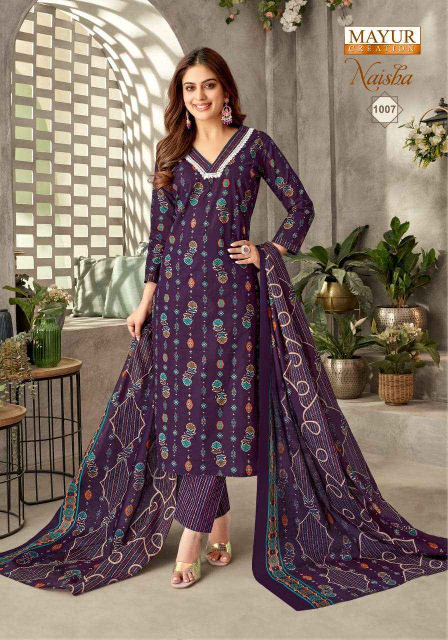 Mayur Creation Naisha Vol-1 Cotton Dress Material (10 pcs Catalogue)